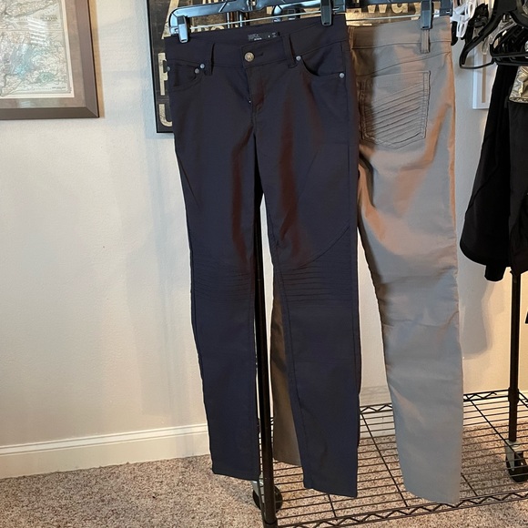 Prana moto detail pants size 4 tan and black - Picture 3 of 6
